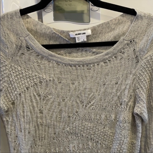 Helmut Lang Loose Knit Grey Tunic Small - Picture 2 of 7